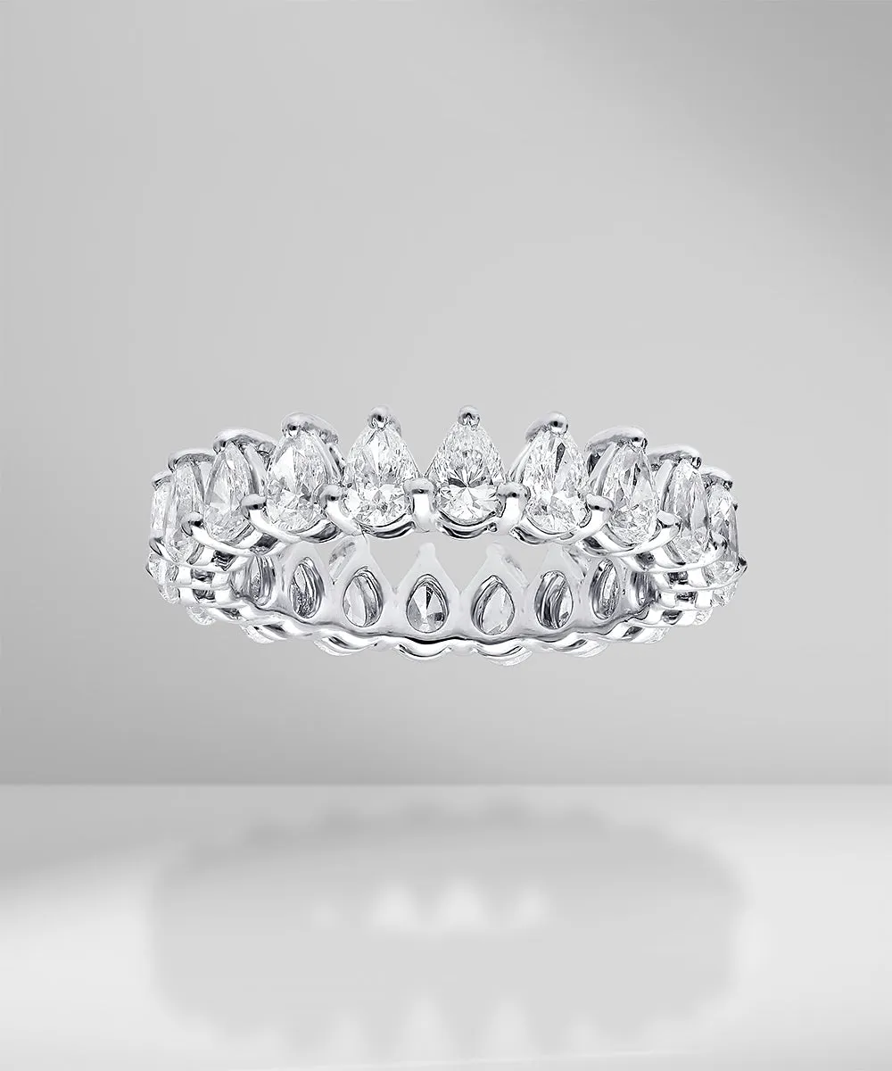 0.10ct Pear Shape Diamond Band