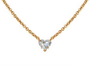 0.93CT GIA Certified Rose Gold Heart Shape Necklace