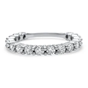 1 Carat Diamond 3/4 Eternity Wedding Ring | 14k White, Rose, or Yellow Gold | Anniversary Bridal Band