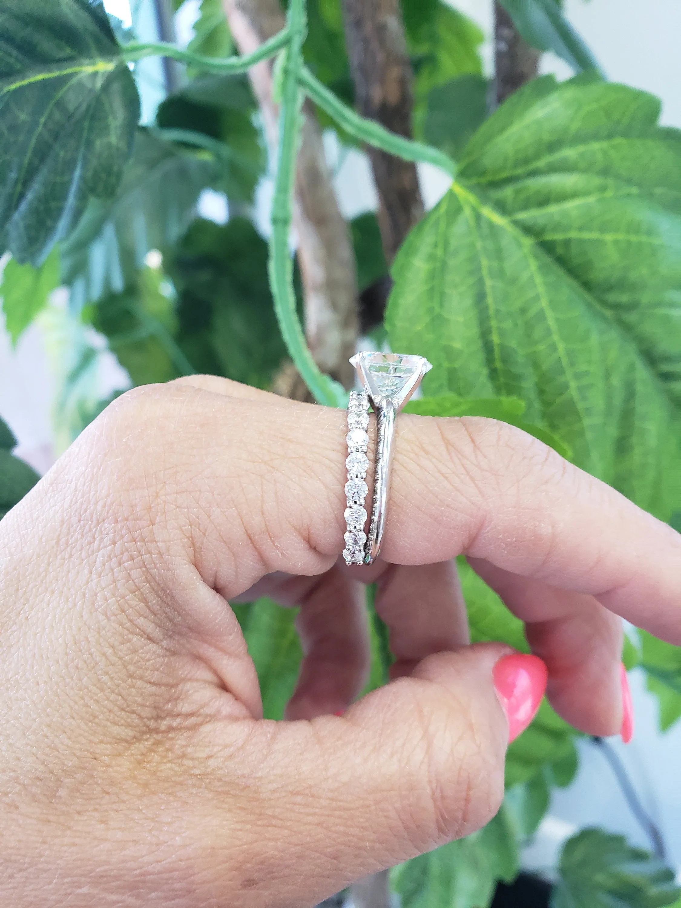 1 Carat Diamond 3/4 Eternity Wedding Ring | 14k White, Rose, or Yellow Gold | Anniversary Bridal Band