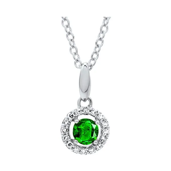 10KT White Gold & Diamond Classic Book Price Point Neckwear Pendant  - 1/10 ctw