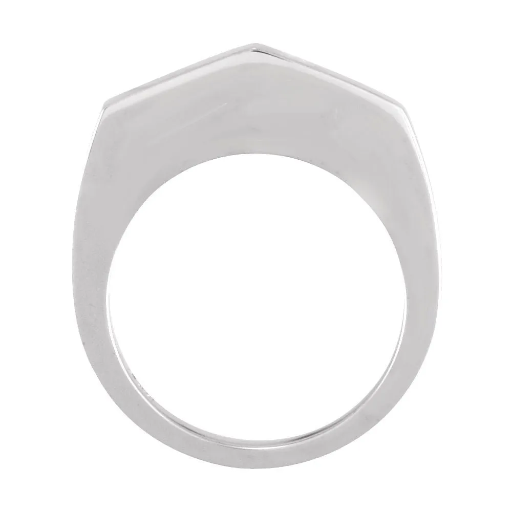 14k White Gold Stackable Ring, Size 6