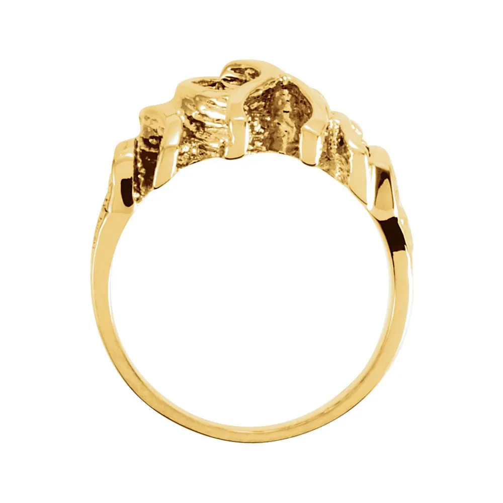 14k Yellow Gold Fashion Ring, Size 6