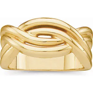 14k Yellow Gold Fashion Ring, Size 7