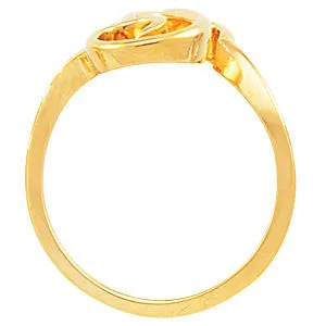 14k Yellow Gold Freeform Ring, Size 6