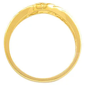 14k Yellow Gold Freeform Ring, Size 7