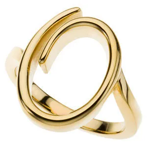 14k Yellow Gold Freeform Ring, Size 7