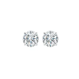 14KT White Gold & Diamond Fashion Earrings -1/2 ctw