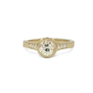 14ky 1.07ct Old European-Cut Vintage-Inspired Diamond Ring