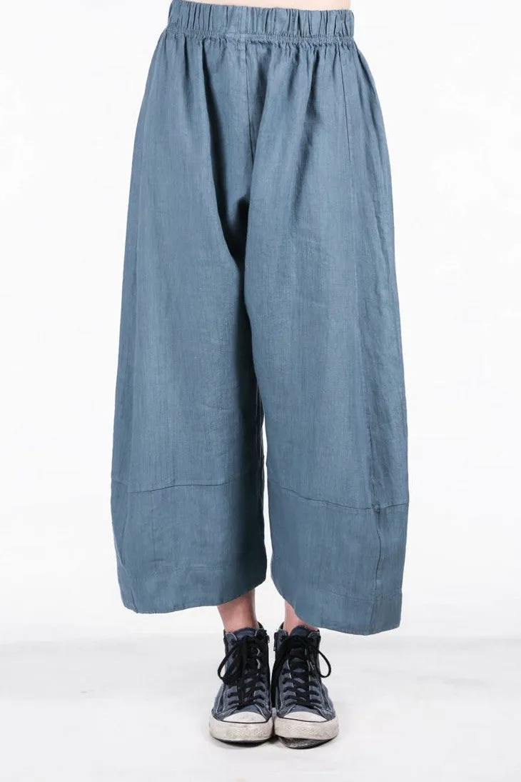 3294 Elegant Linen Pant Kingfisher-Unprinted