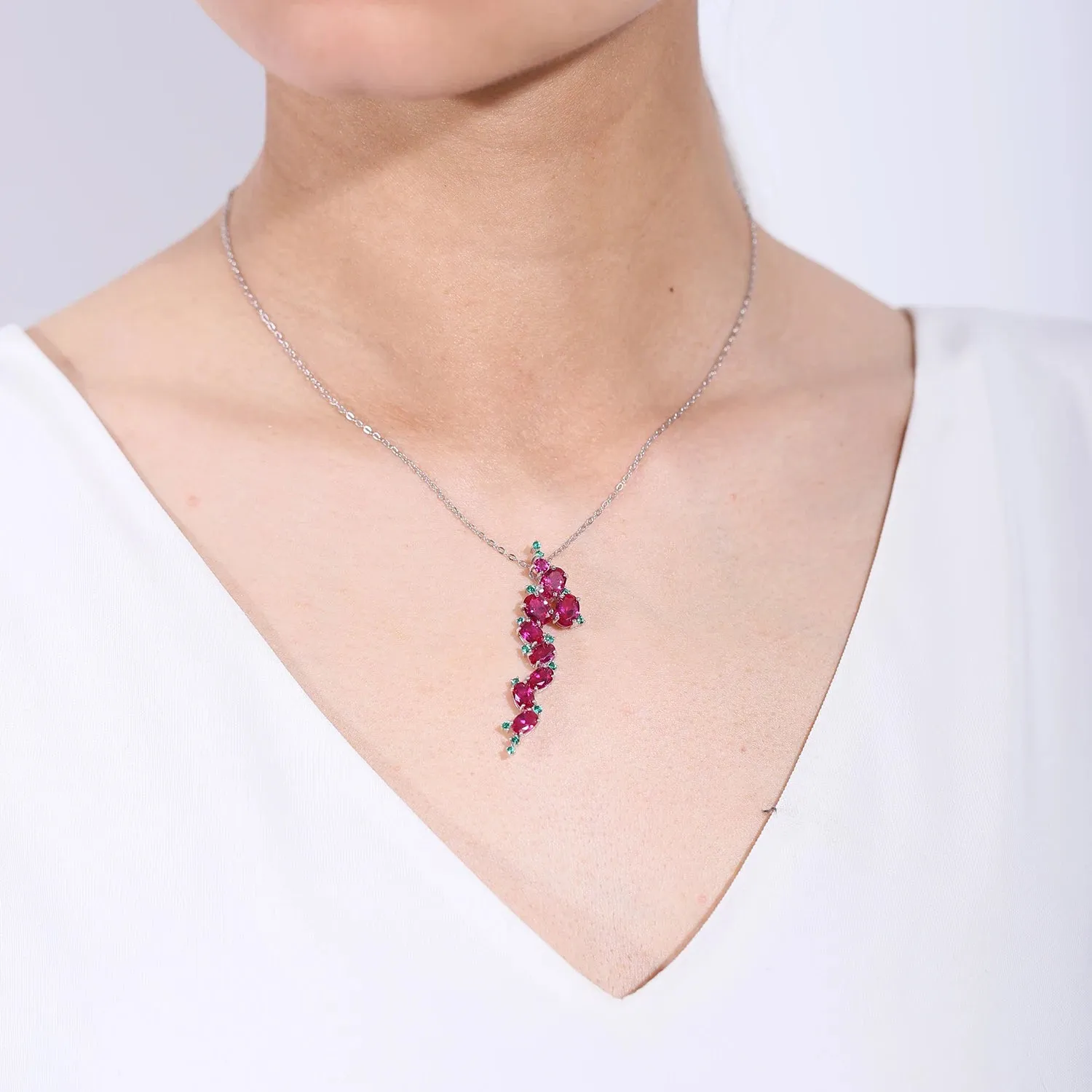 4.89Ct Natural Amethyst Vintage Gothic Punk Pendant Necklace – 925 Sterling Silver Gemstone Jewelry