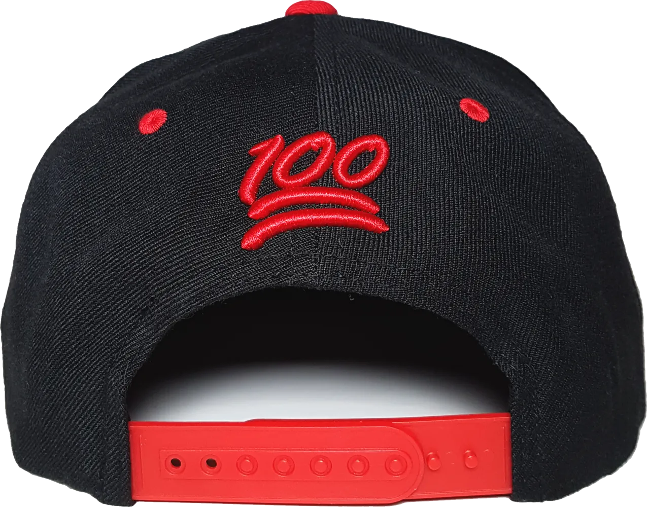 504 Snapback 100 Emoji Inspired Black Red
