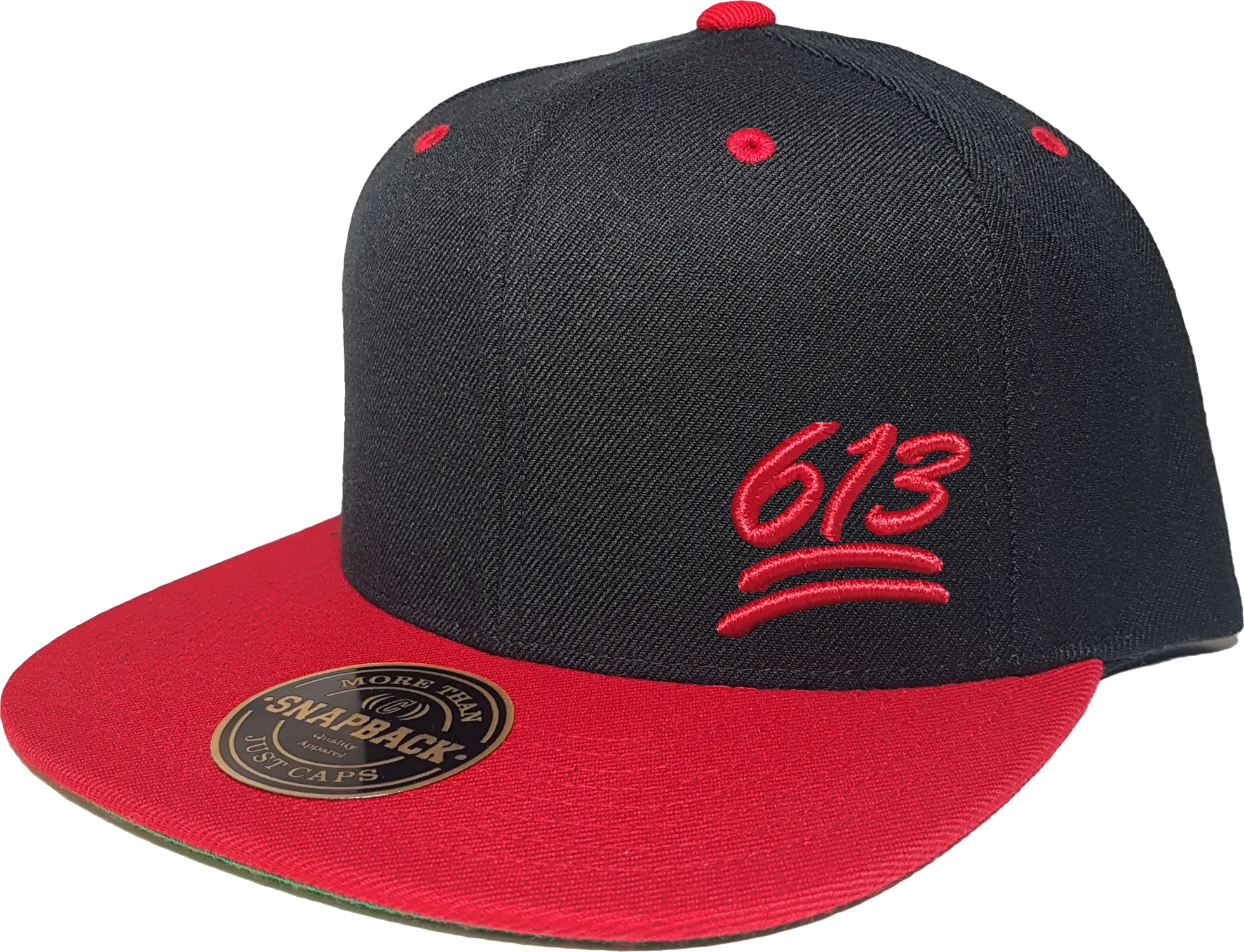 613 Snapback 100 Emoji Inspired Black Red