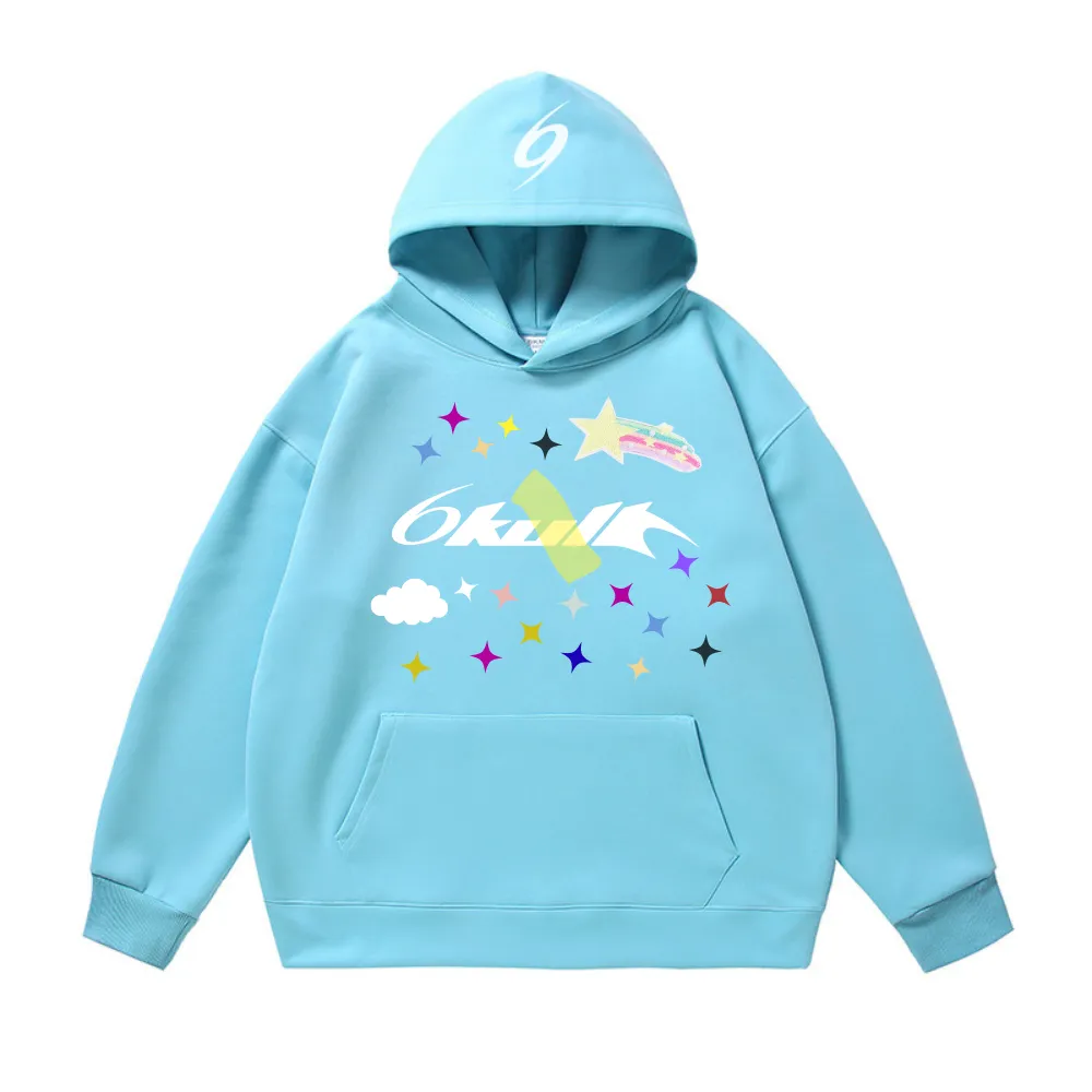 6Kull Star Plan Sky Rock Hoodie