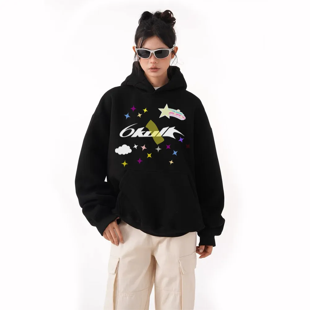 6Kull Star Plan Sky Rock Hoodie