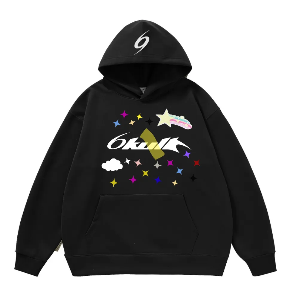 6Kull Star Plan Sky Rock Hoodie
