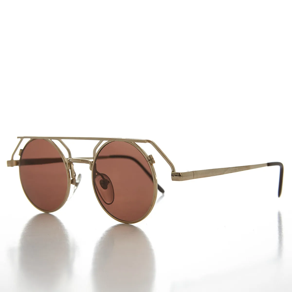 90s Round Steampunk Goth Vintage Sunglass - Joker
