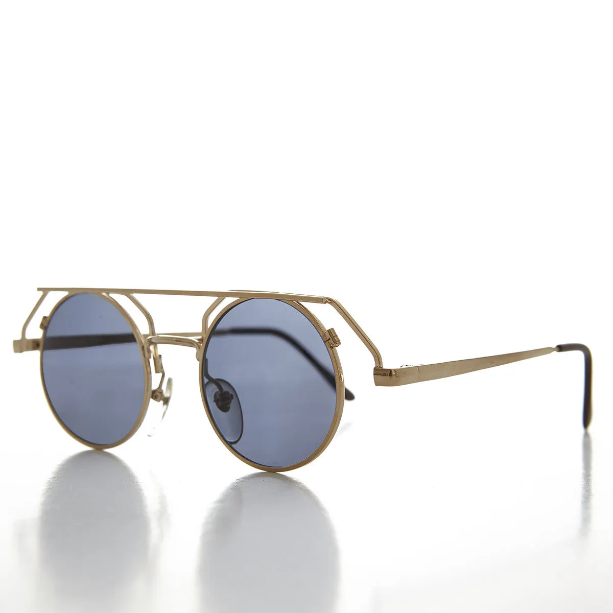 90s Round Steampunk Goth Vintage Sunglass - Joker