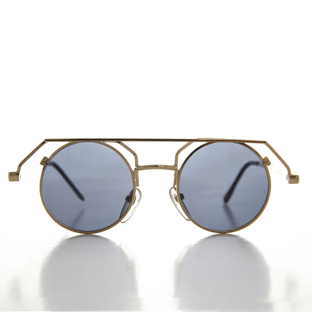 90s Round Steampunk Goth Vintage Sunglass - Joker