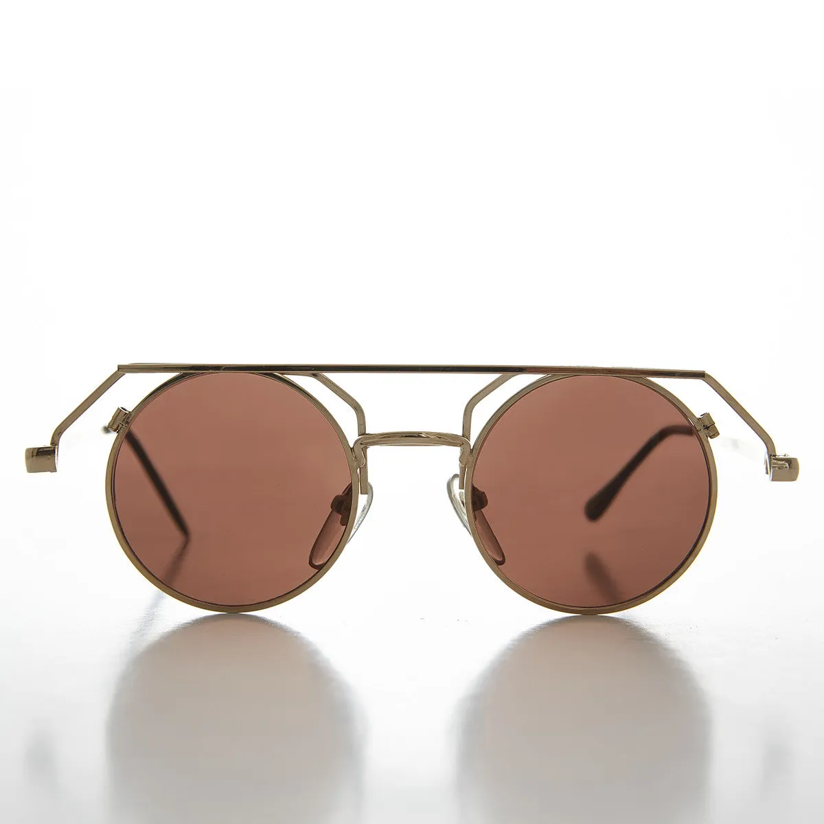 90s Round Steampunk Goth Vintage Sunglass - Joker