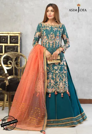 AJLE-18 |  Asim Jofa Chiffon Collection 2021 Limited Edition Vol 2 | Unstitched Embroidered Chiffon Suits