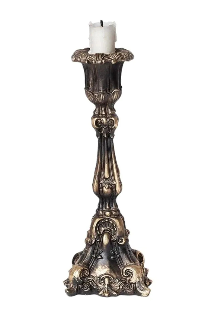 Alchemy England Baroque Gothic Candle Holder – Antique Gold