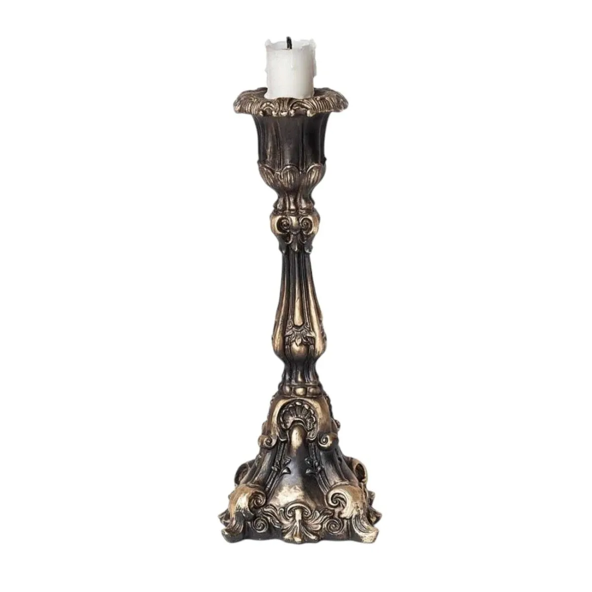 Alchemy England Baroque Gothic Candle Holder – Antique Gold