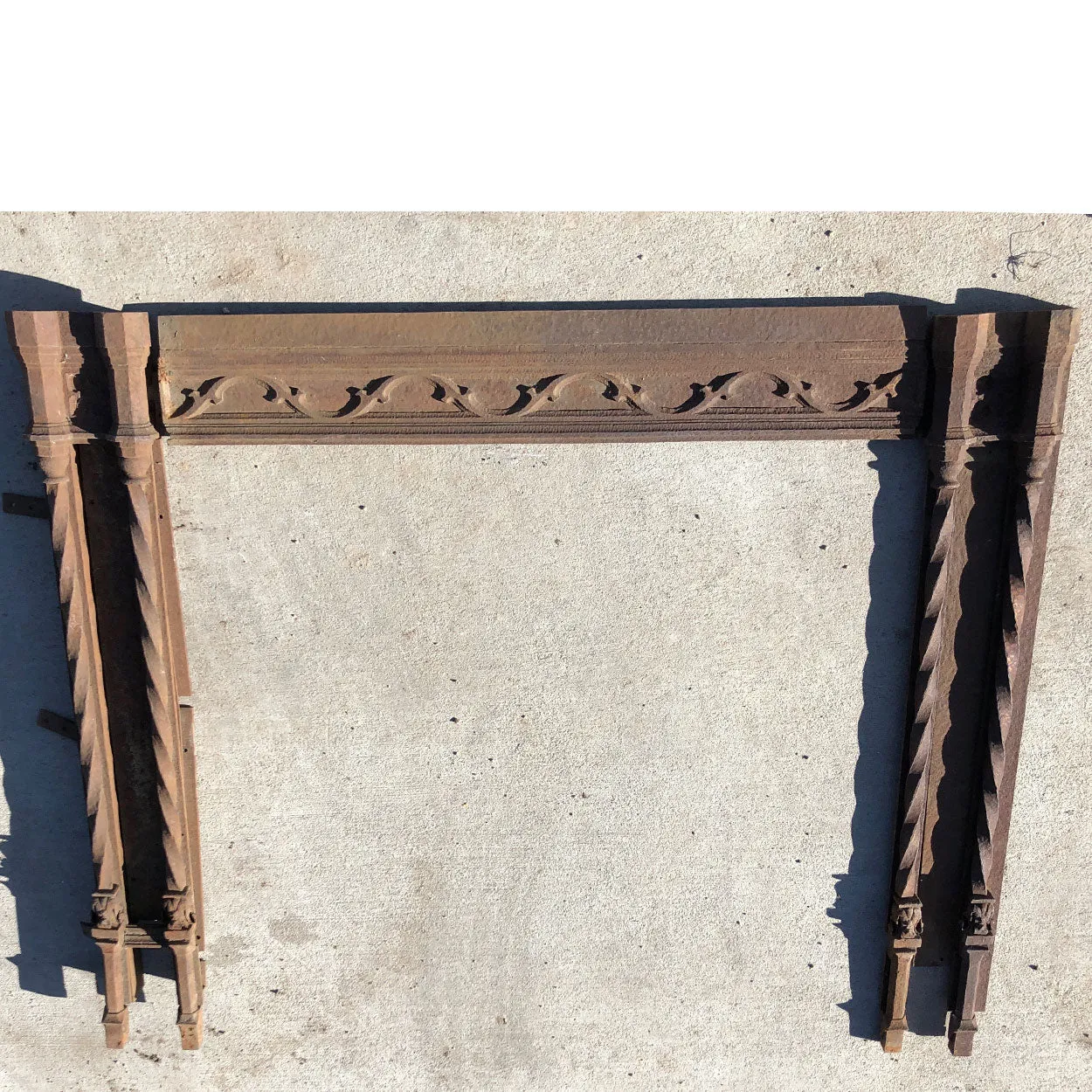 American Mountain States Telephone Building Wrought Iron Cashier's Cage and Counter Frame