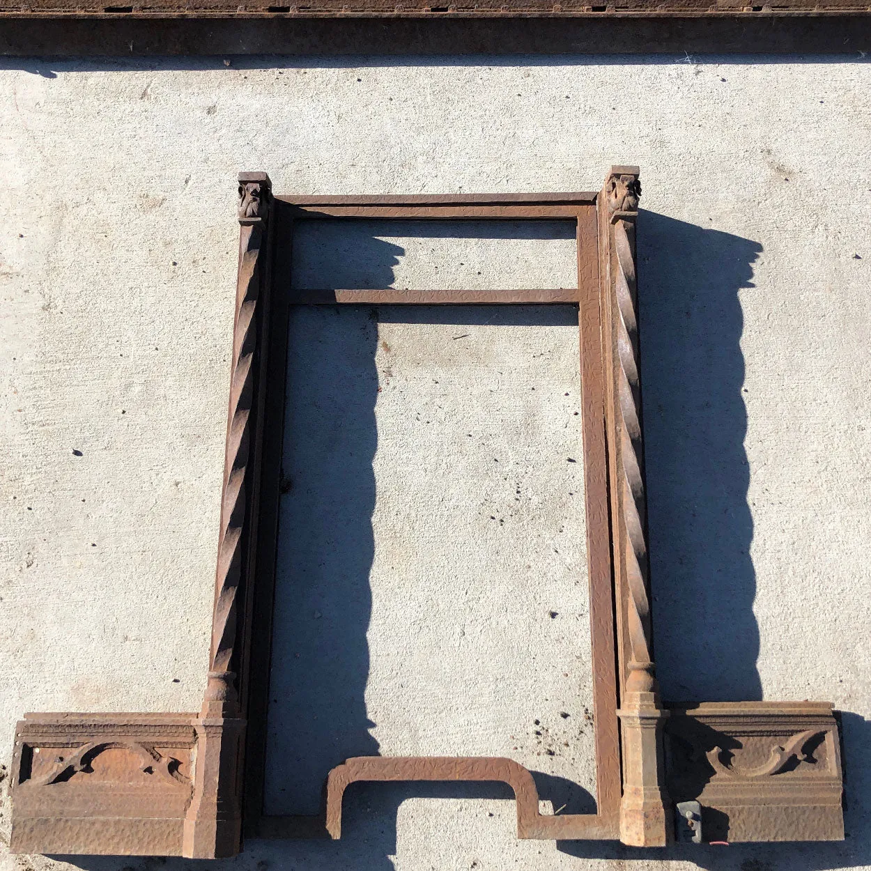American Mountain States Telephone Building Wrought Iron Cashier's Cage and Counter Frame