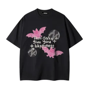 American Skeleton Flying Bat T-shirt