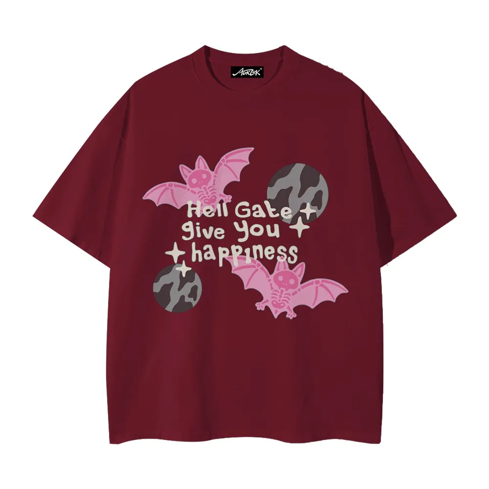 American Skeleton Flying Bat T-shirt