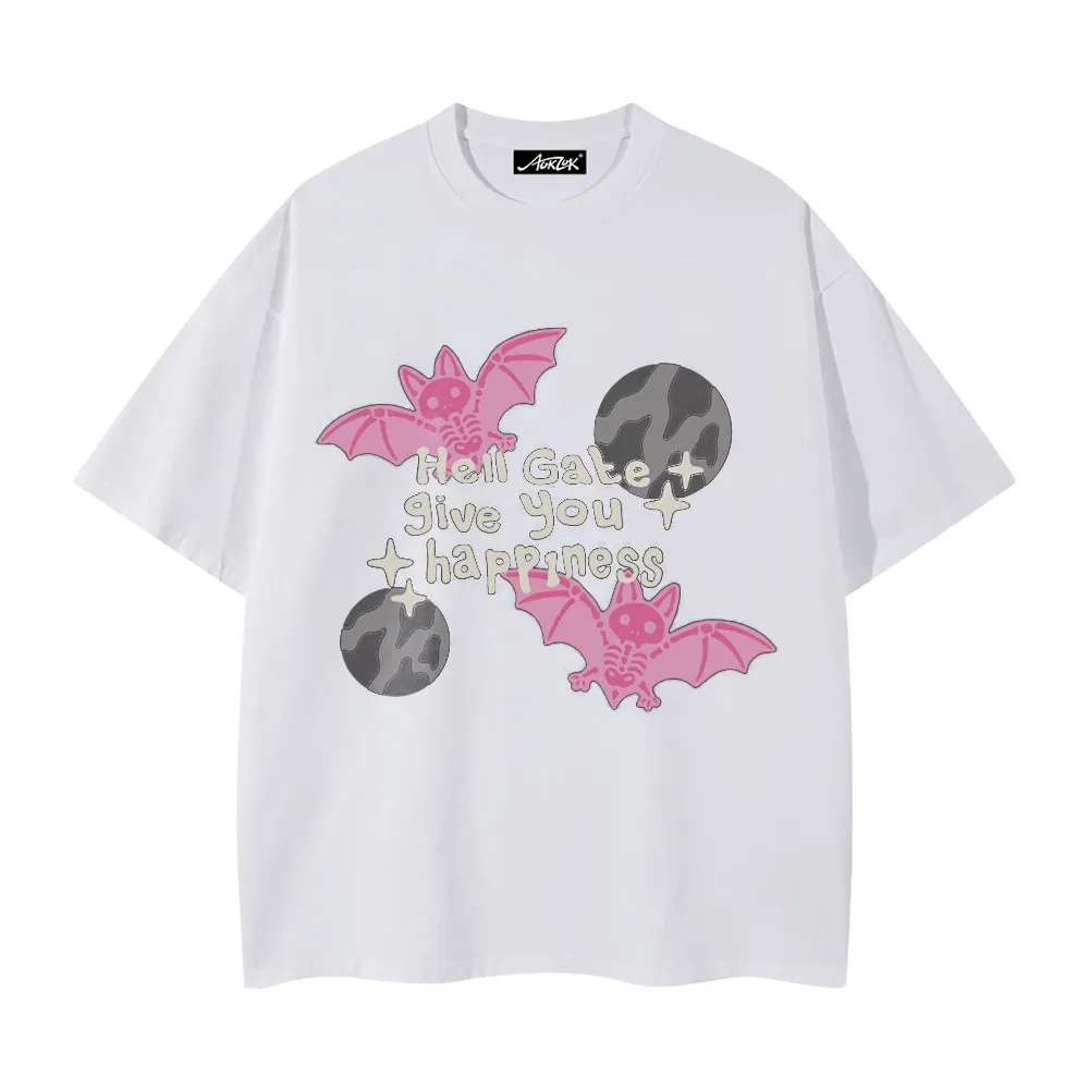 American Skeleton Flying Bat T-shirt