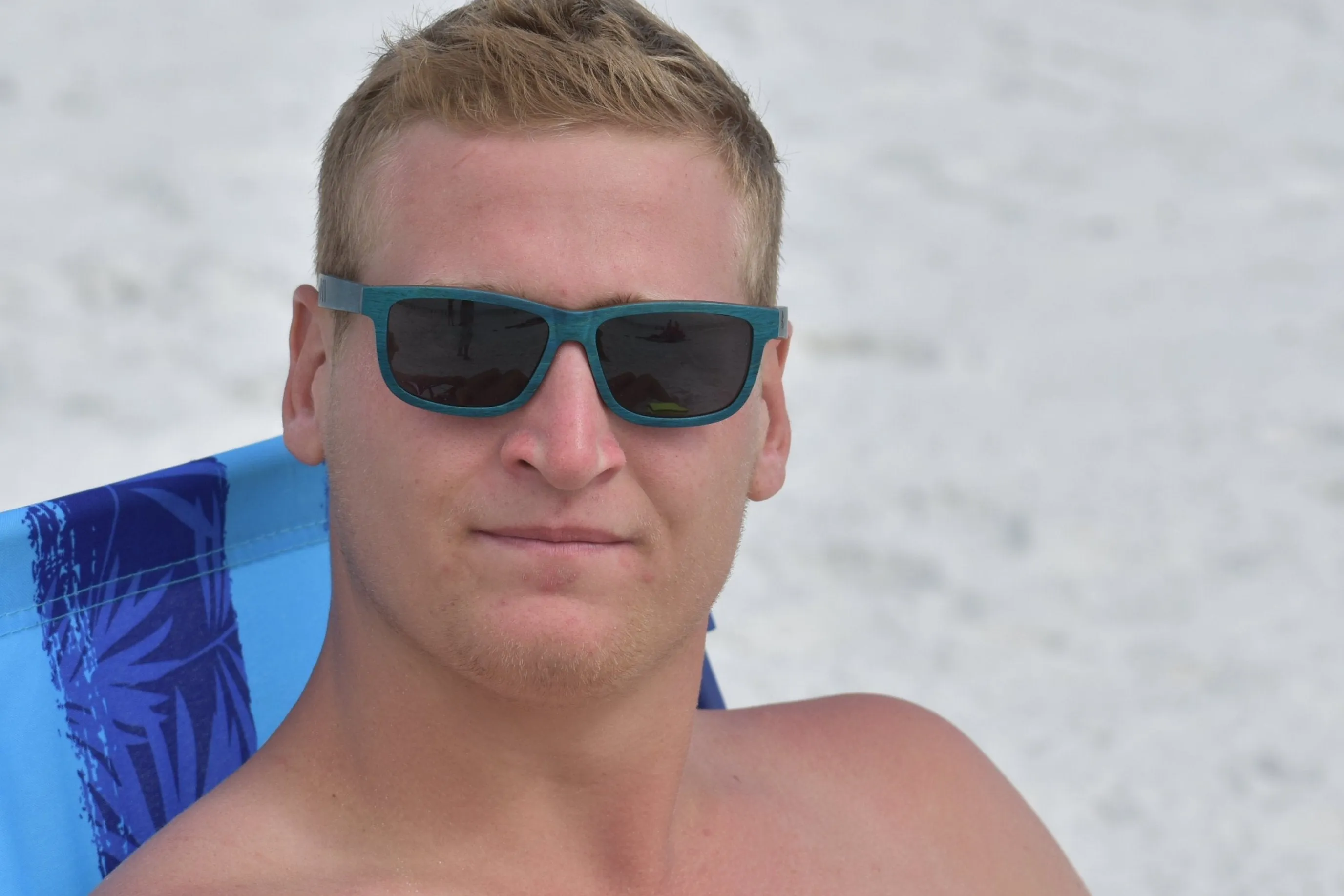 Bahama Blue Walnut Wood Sunglasses - Limited Edition