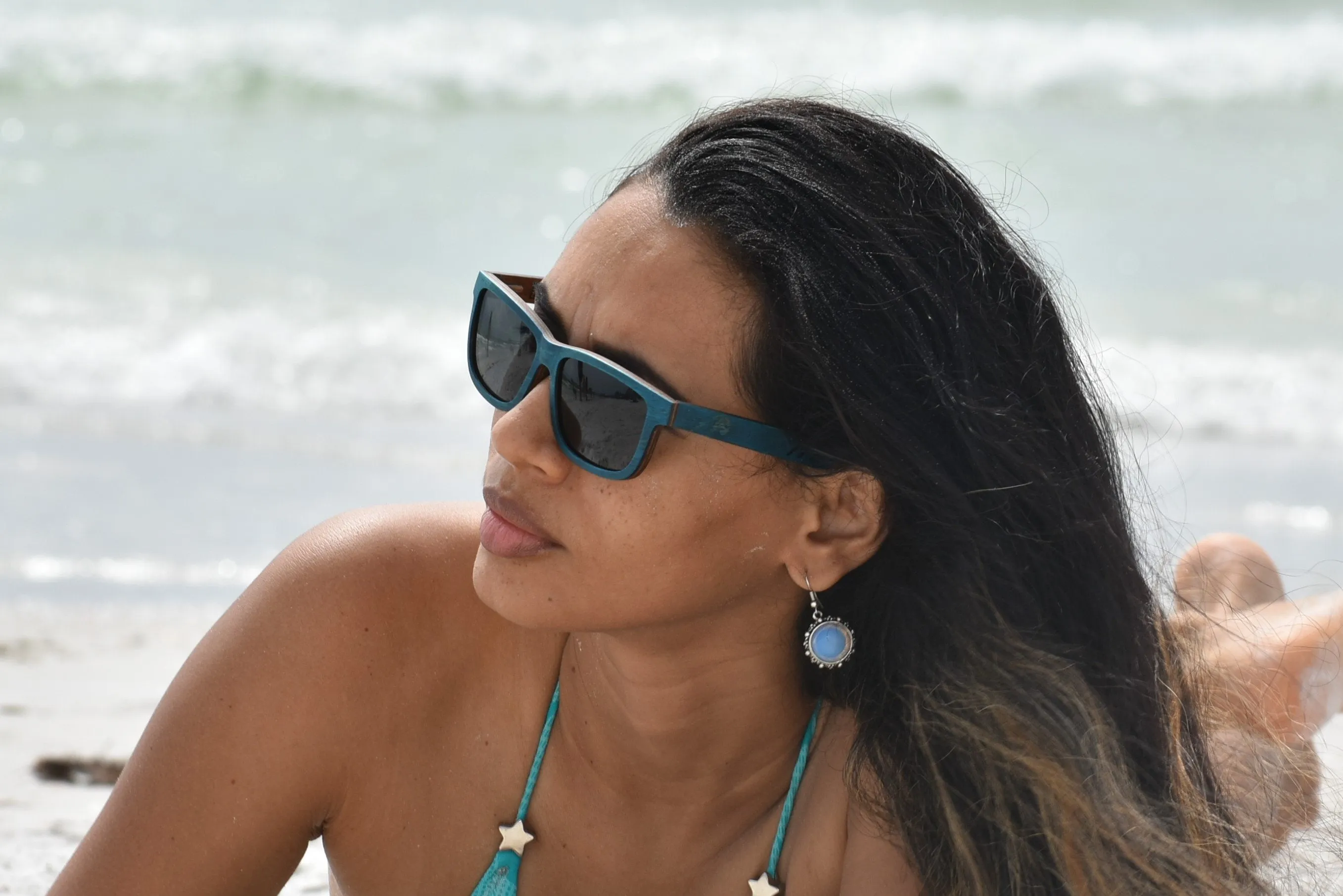Bahama Blue Walnut Wood Sunglasses - Limited Edition