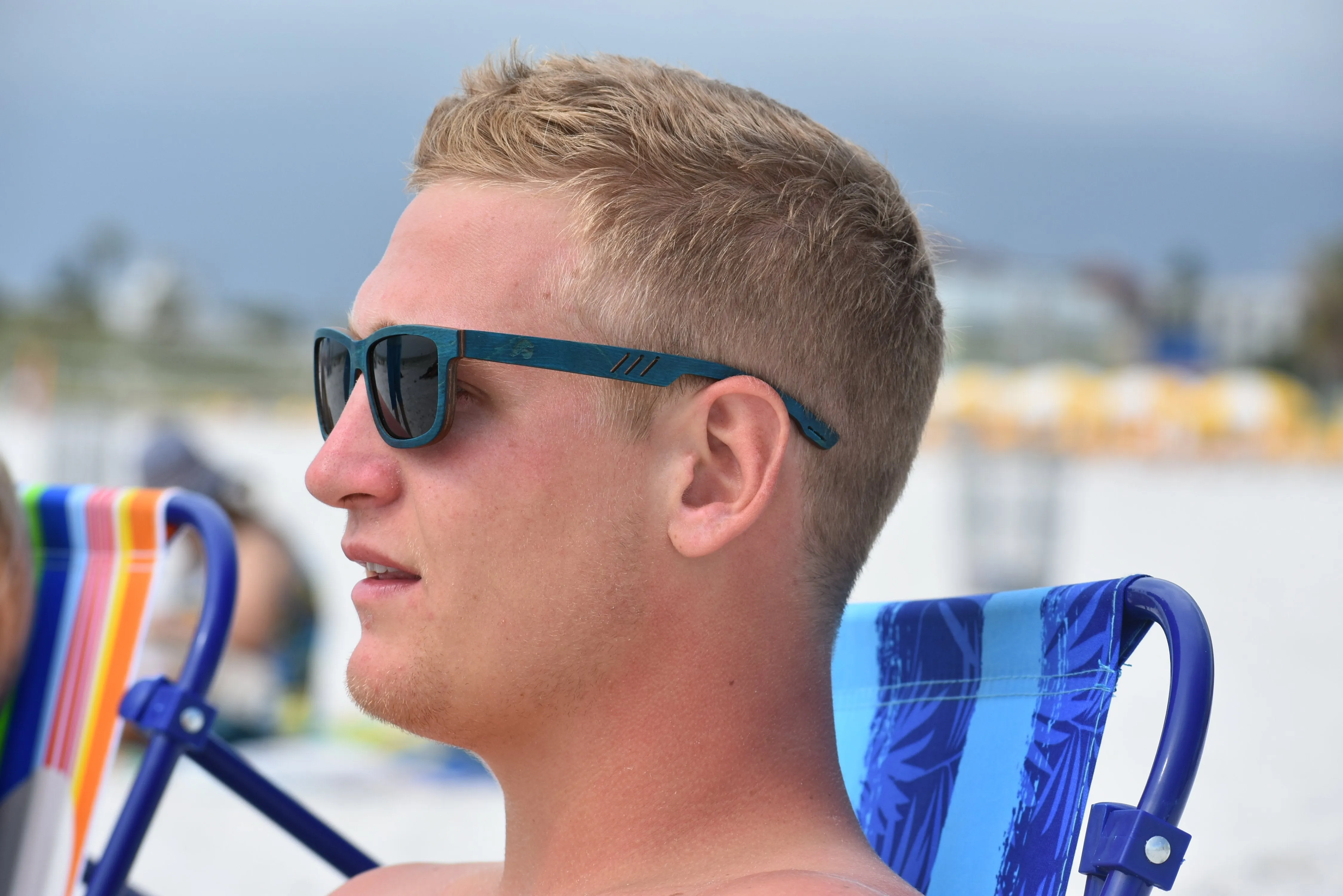 Bahama Blue Walnut Wood Sunglasses - Limited Edition