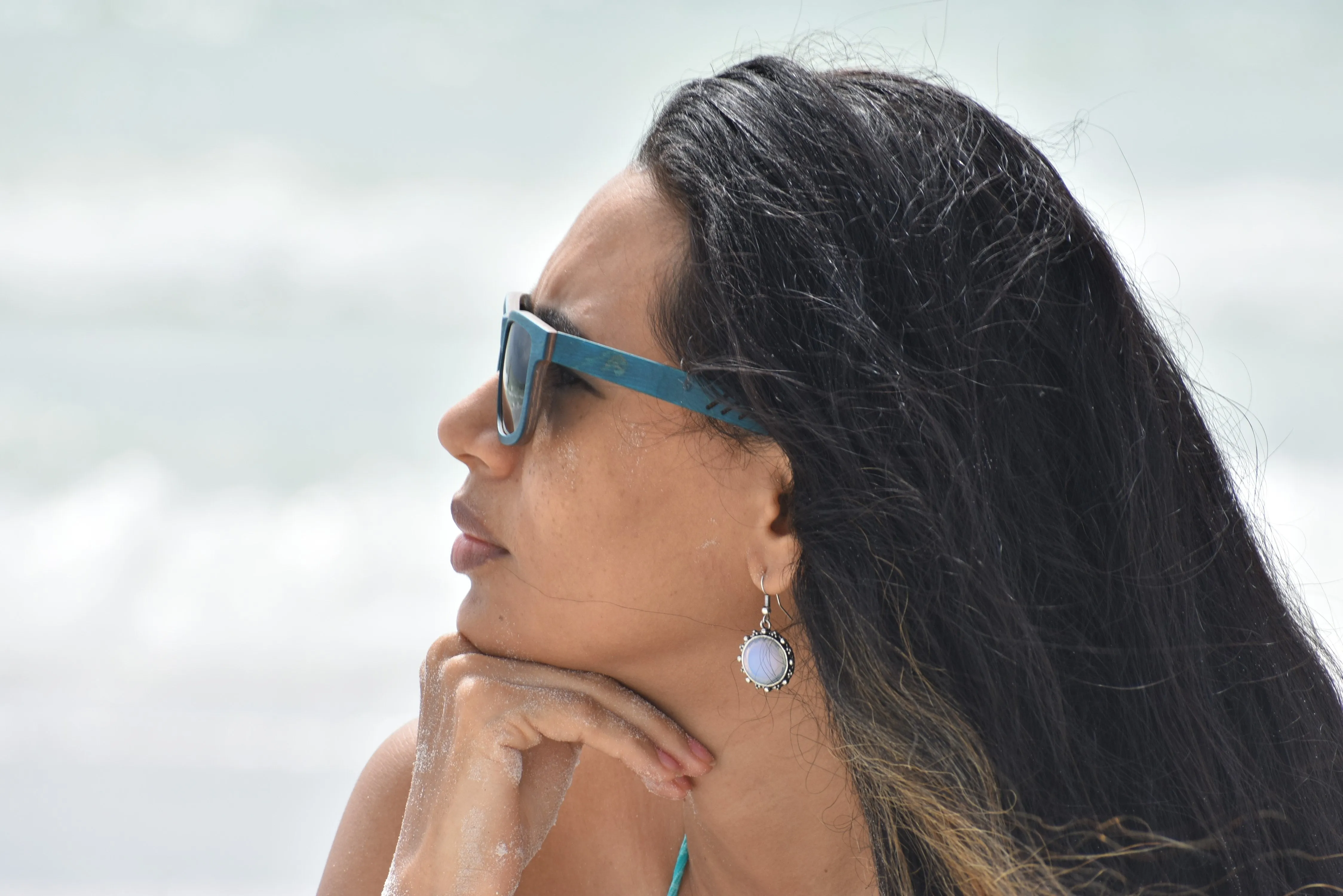 Bahama Blue Walnut Wood Sunglasses - Limited Edition