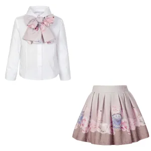 BALLOON CHIC - Alice in Wonderland Skirt Set - Pink