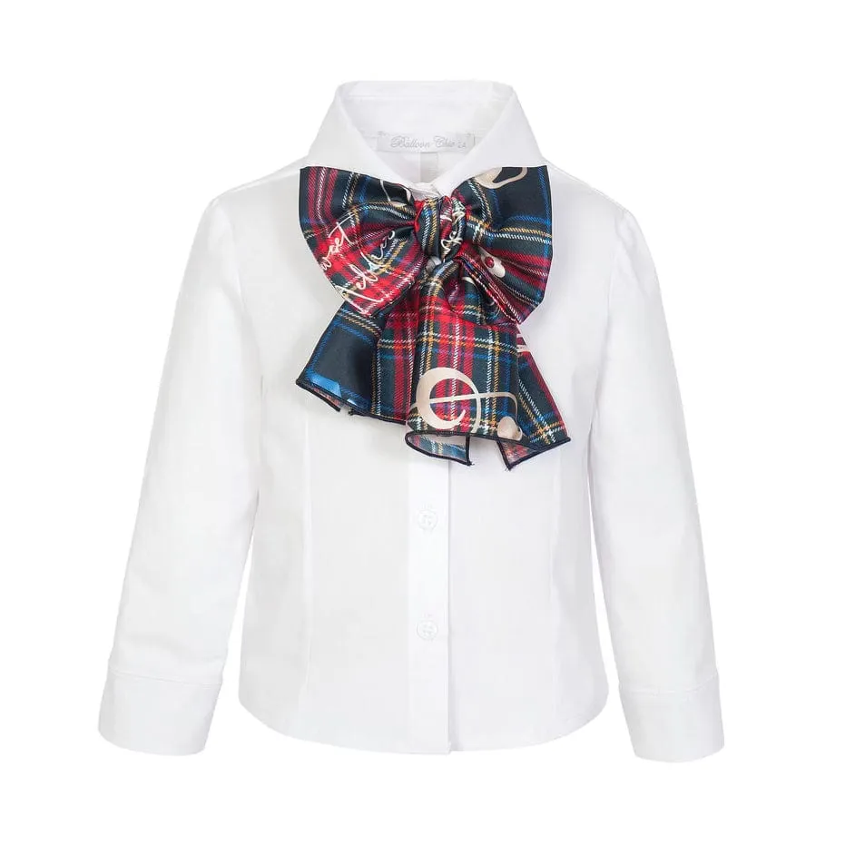 BALLOON CHIC - Tartan Skirt Set - Red