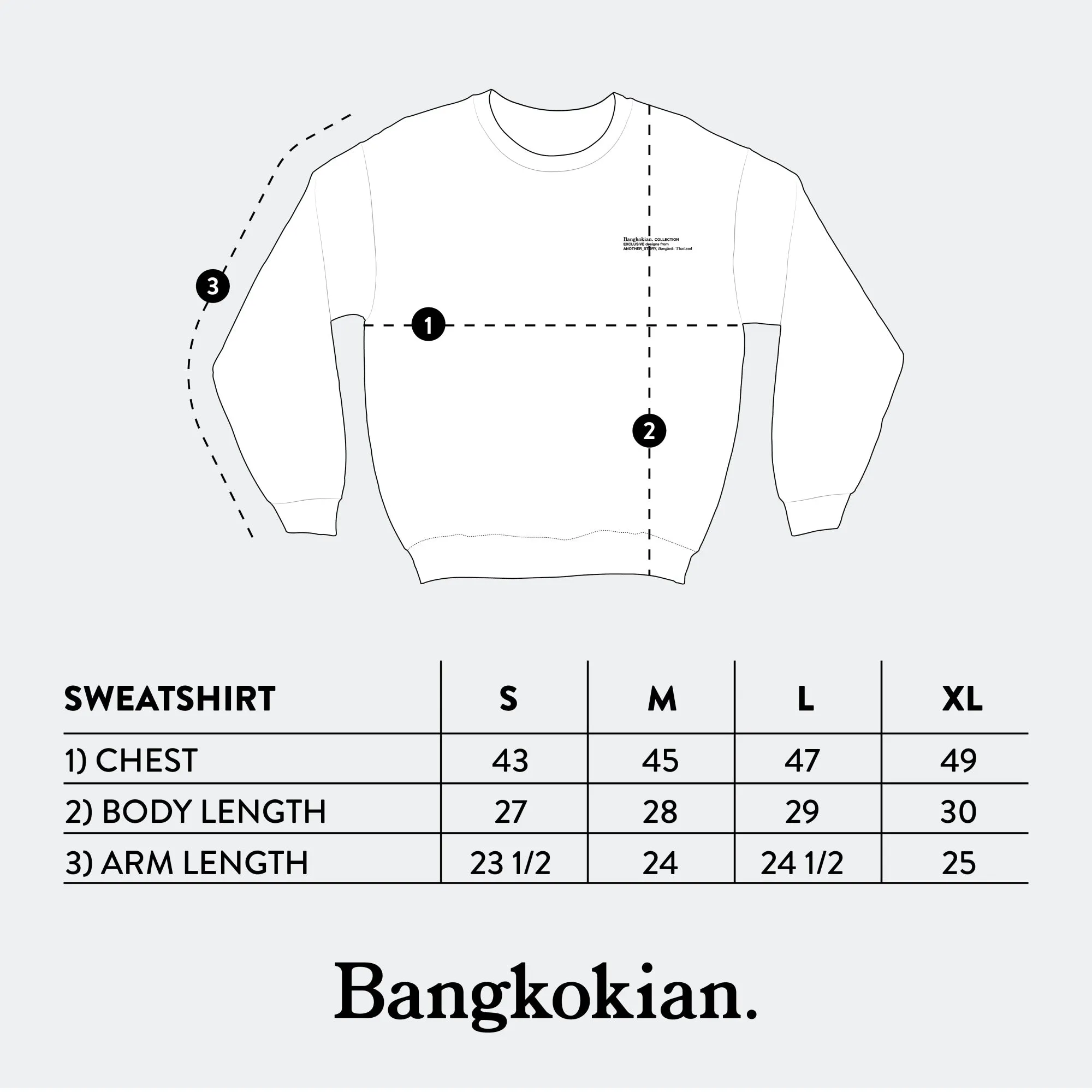 BANGKOKIAN SWEATSHIRT - BLACK