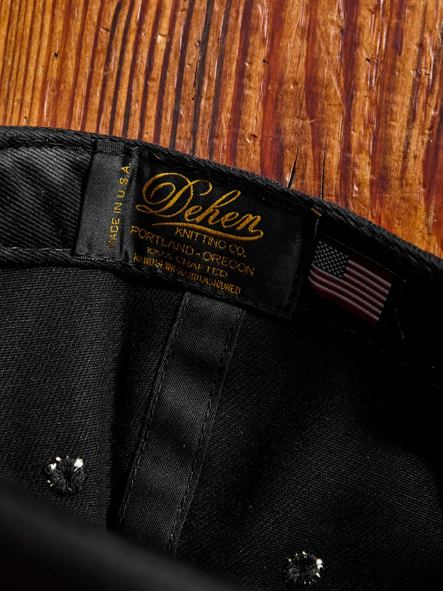 Baseball Hat in Black Denim
