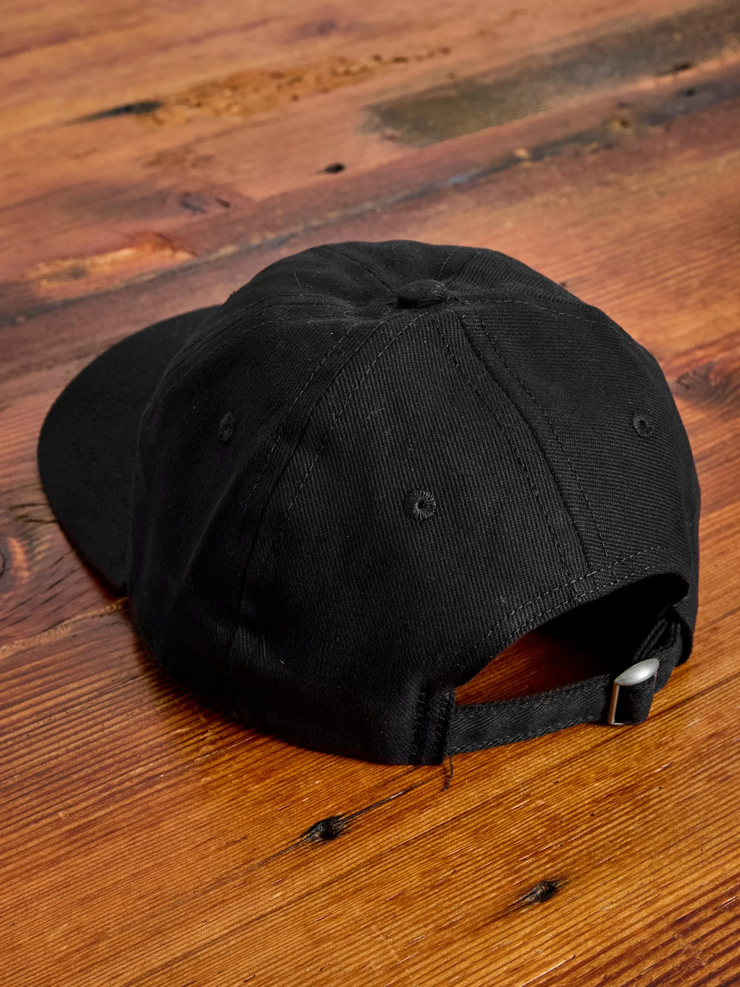 Baseball Hat in Black Denim