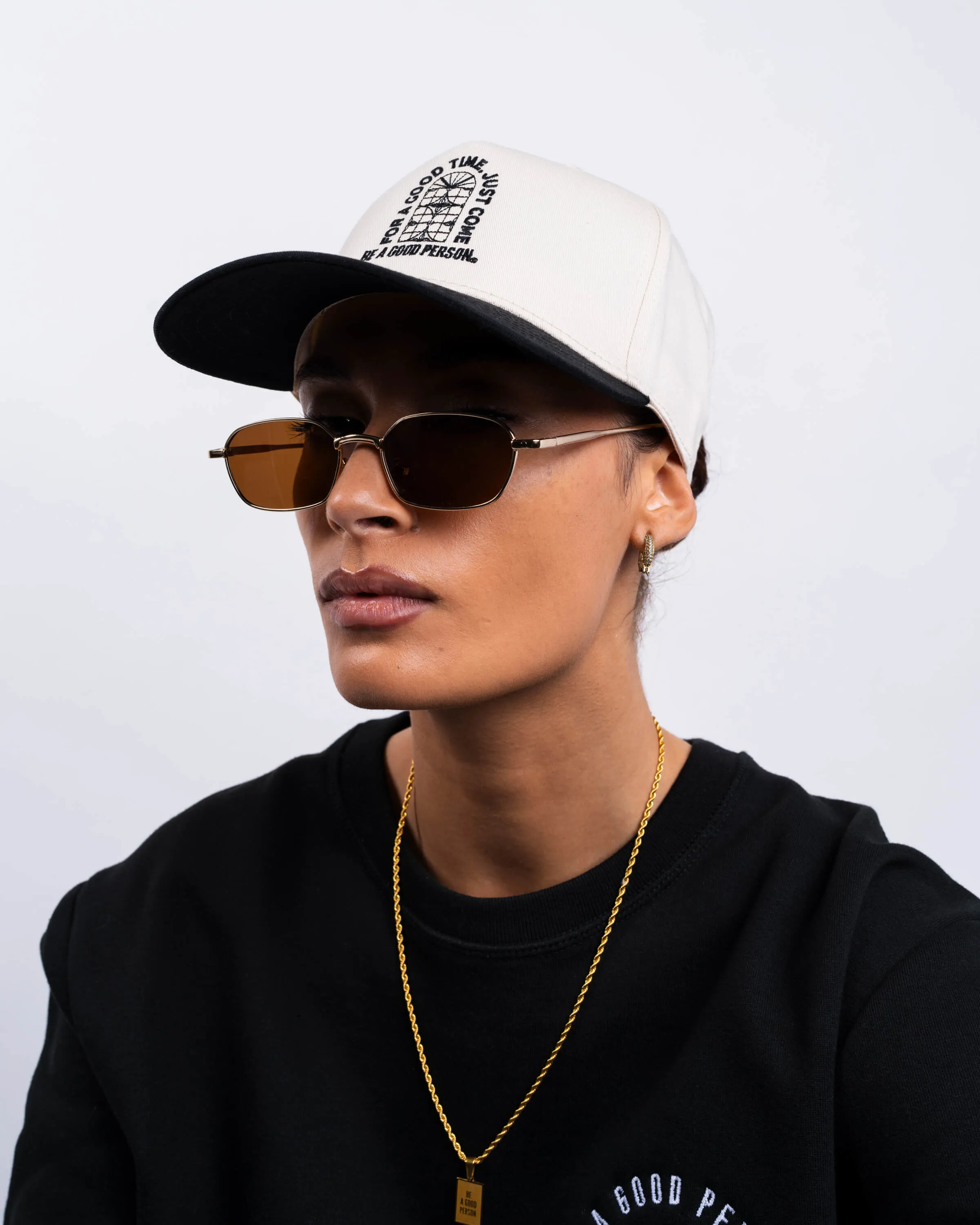 BE A GOOD PERSON X AY PAPI Snapback - Cream