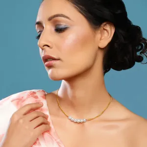 Beautiful Pearl and Precious Stone Necklace