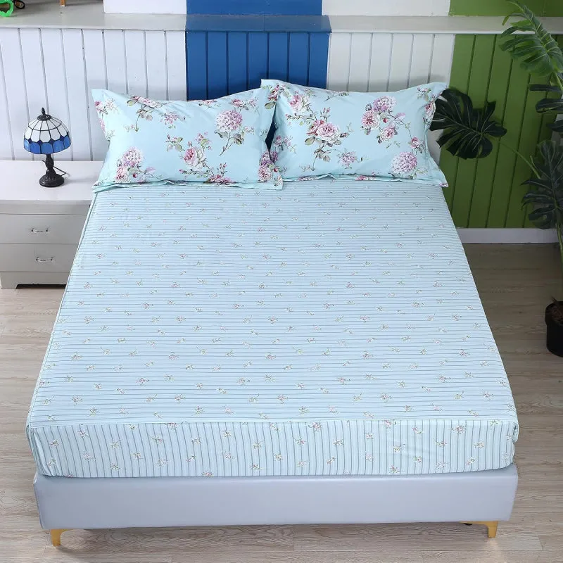 Bedding Sheet Set-Blue Floral