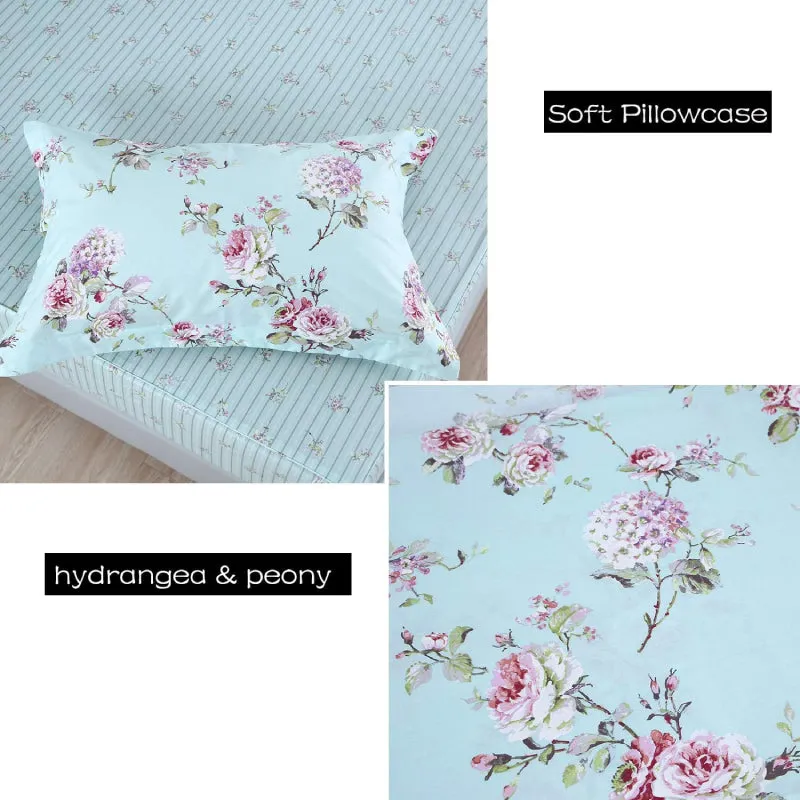 Bedding Sheet Set-Blue Floral