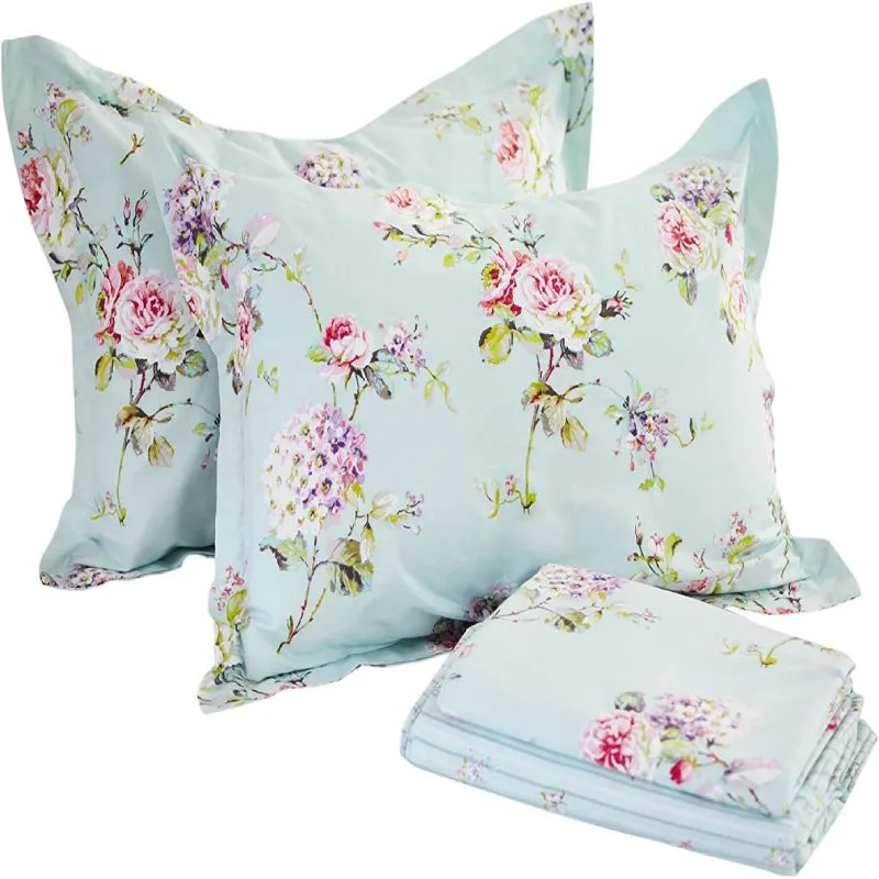 Bedding Sheet Set-Blue Floral