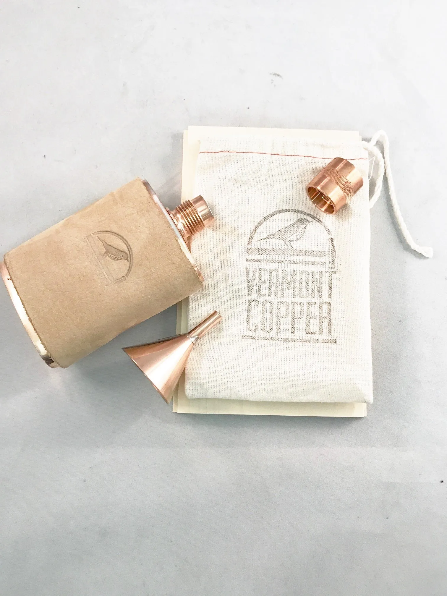 Berkshire Flask/Leather/Funnel Combo
