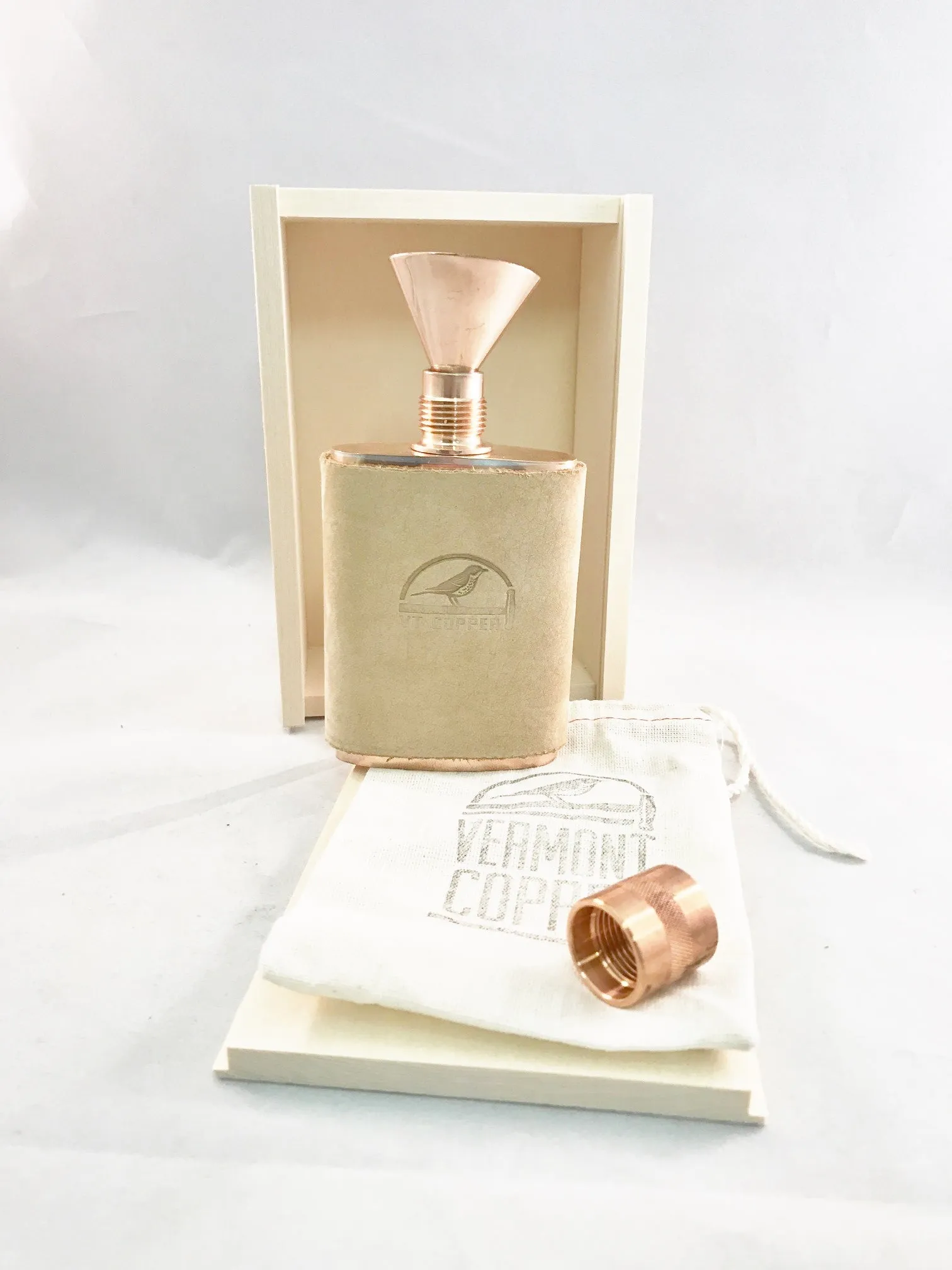 Berkshire Flask/Leather/Funnel Combo
