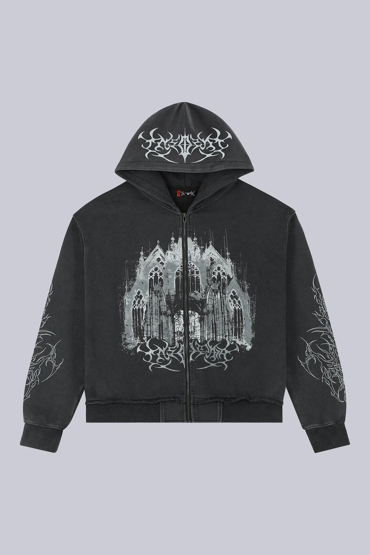 Black Cathedral V2 Zip Hoodie