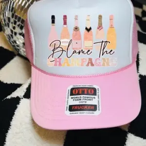 Blame The champagne trucker hat
